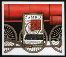Sambia 1997 - Mi-Nr. Block 25 ** - MNH - Eisenbahn / Trains