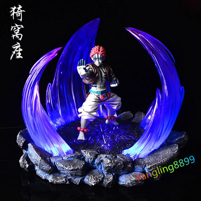 Demon Slayer Akaza Komaji Figure Resin Statue W/ LED light Platform Model Decor - Image 2 of 4