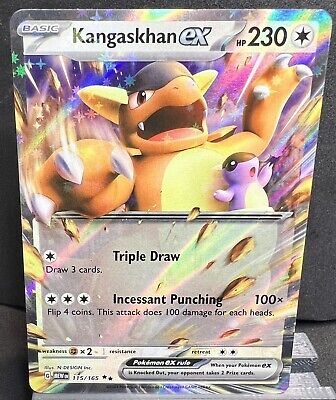 Kangaskhan ex 115/165 Double Rare Scarlet & Violet 151 Pokemon card