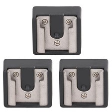 3PCS Flash Hot Shoe Mount Adapter with 1/4in Screw Thread Camera Tripod Screw Ad