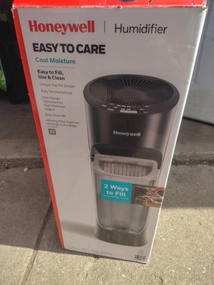 Honeywell Cool Moisture Humidifier Top Fill Digital Display Black Tower Filtered