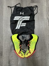 Under Armour Kick Distance 4 Track Spikes Mens Size 11.5 With Bag Fast Free Ship