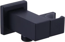 Wall Union with Hand Shower Holder,  Brass Wall Mounted Supply Elbow with Adjust