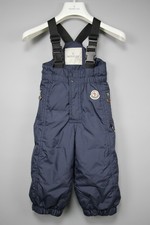 MONCLER Navy blue Down Snow Bib Pants Children Sz 2 years 92 CM