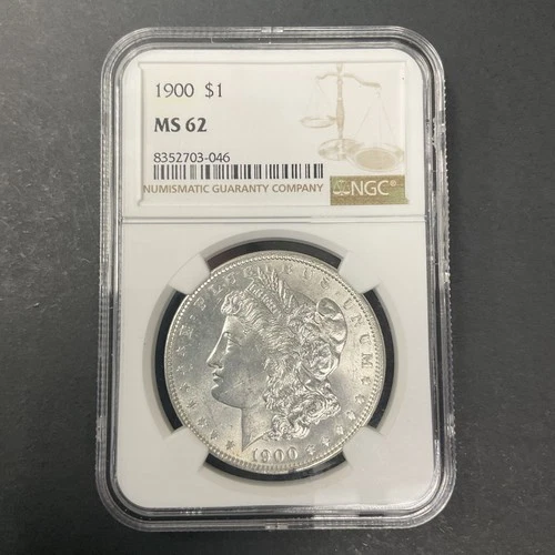 1900 Morgan Silver $1 NGC MS 62