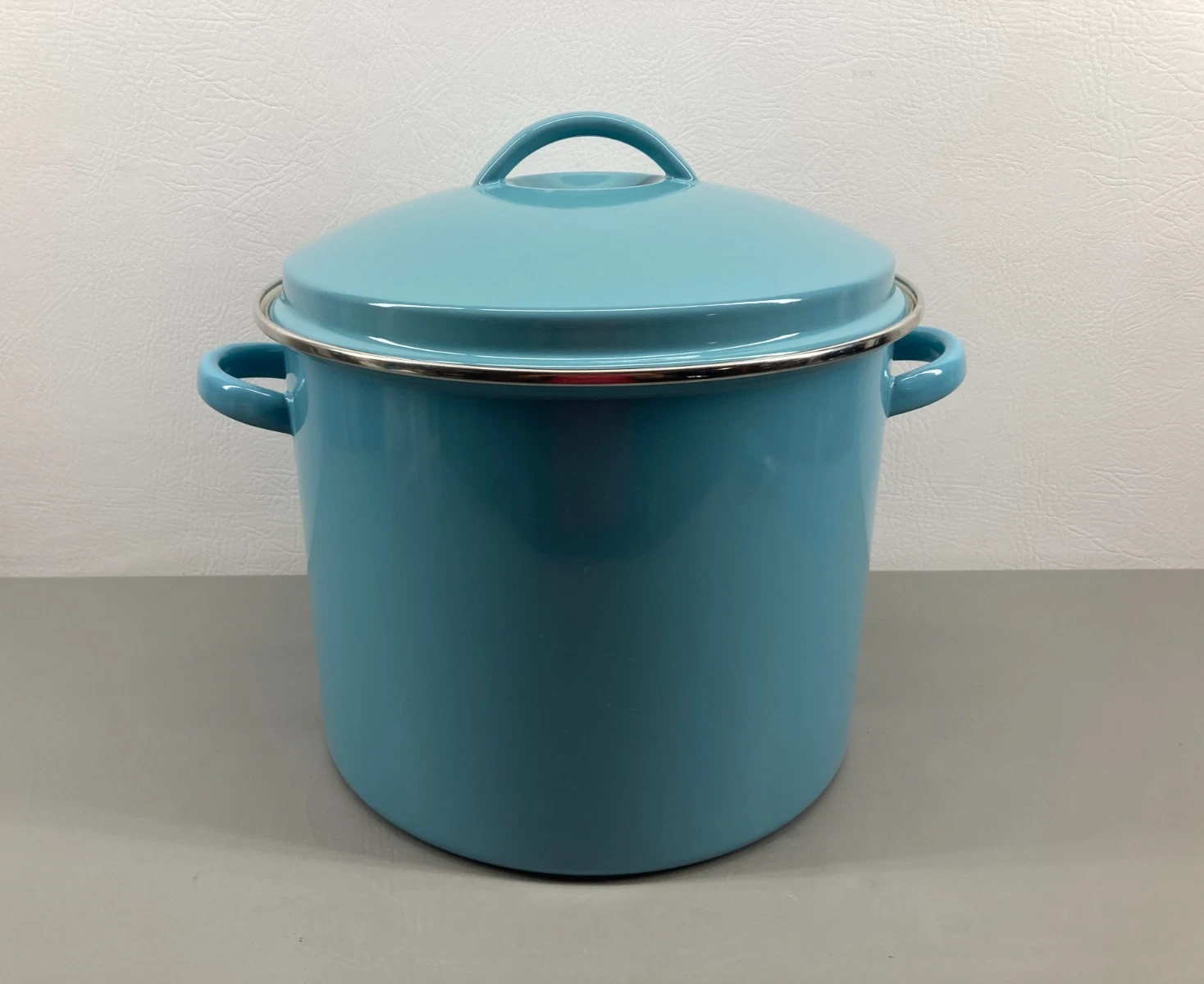 Farberware 16 Qt Covered Stockpot Extra Large Capacity Blue Rare
