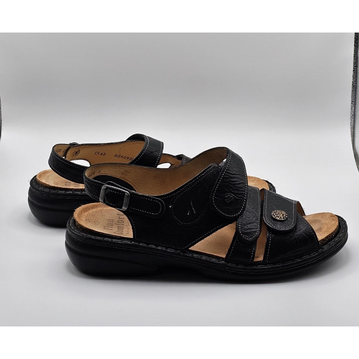 Finn Comfort Black and Brown Woman\'s Sandals Sz 8 like NEW perfect condition Amazon.com | Finn Comfort Women main image 4
