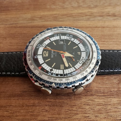 Sicura Chrono Computer Vintage Mechanical Watch 17J EB 8800, For Parts/Repair - Picture 16 of 16