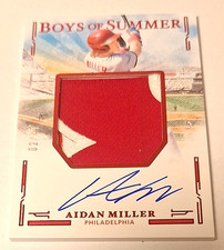 2025 Boys of Summer Jumbo Relic Sigs Red #JMS-AM Aidan Miller XRc Auto #2/49