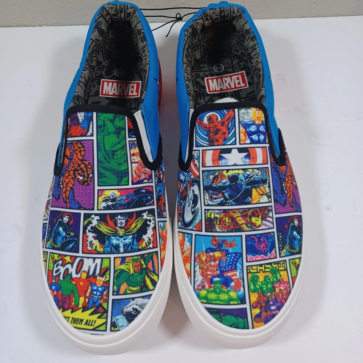 Marvel Super Hero Ground Up Slip-On Shoes Men’s Size 8 Amazon.com | Marvel Deadpool Mens Slippers | Deadpool Mask  main image 2