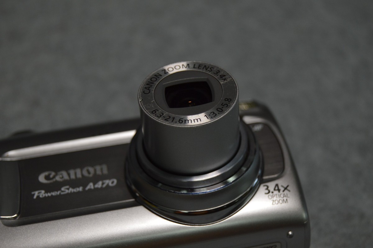 Canon PowerShot A470 7.1MP Digital Camera - Gray for sale online