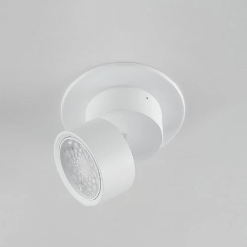 Maxim 86240 Swinger 6"W LED Semi-Flush Ceiling Fixture - 3000K - White - Picture 4 of 7