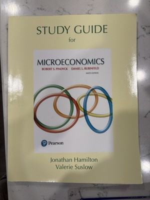 Study Guide for - Paperback, by Pindyck Robert; Rubinfeld - Acceptable w