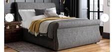 King Size Detroit Upholstered Sleigh Bed Frame from Dreams