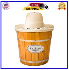 Electric Ice Cream Maker - Old Fashioned Soft Serve Ice Cream Machine Makes Froz