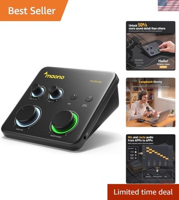 USB Audio Interface for PC: Interface with XLR Input 24-bit/192kHz Routing So...