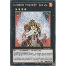 Yugioh Brotherhood of the Fire Fist- Tiger King (Super Rare 1st Ed) FIGA-EN027 P