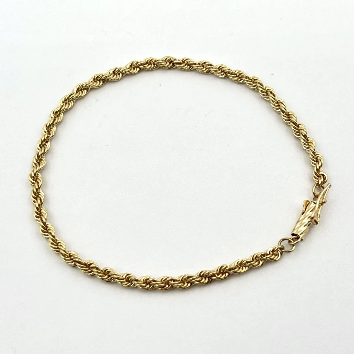 14k gold rope chain bracelet products for sale | eBay
