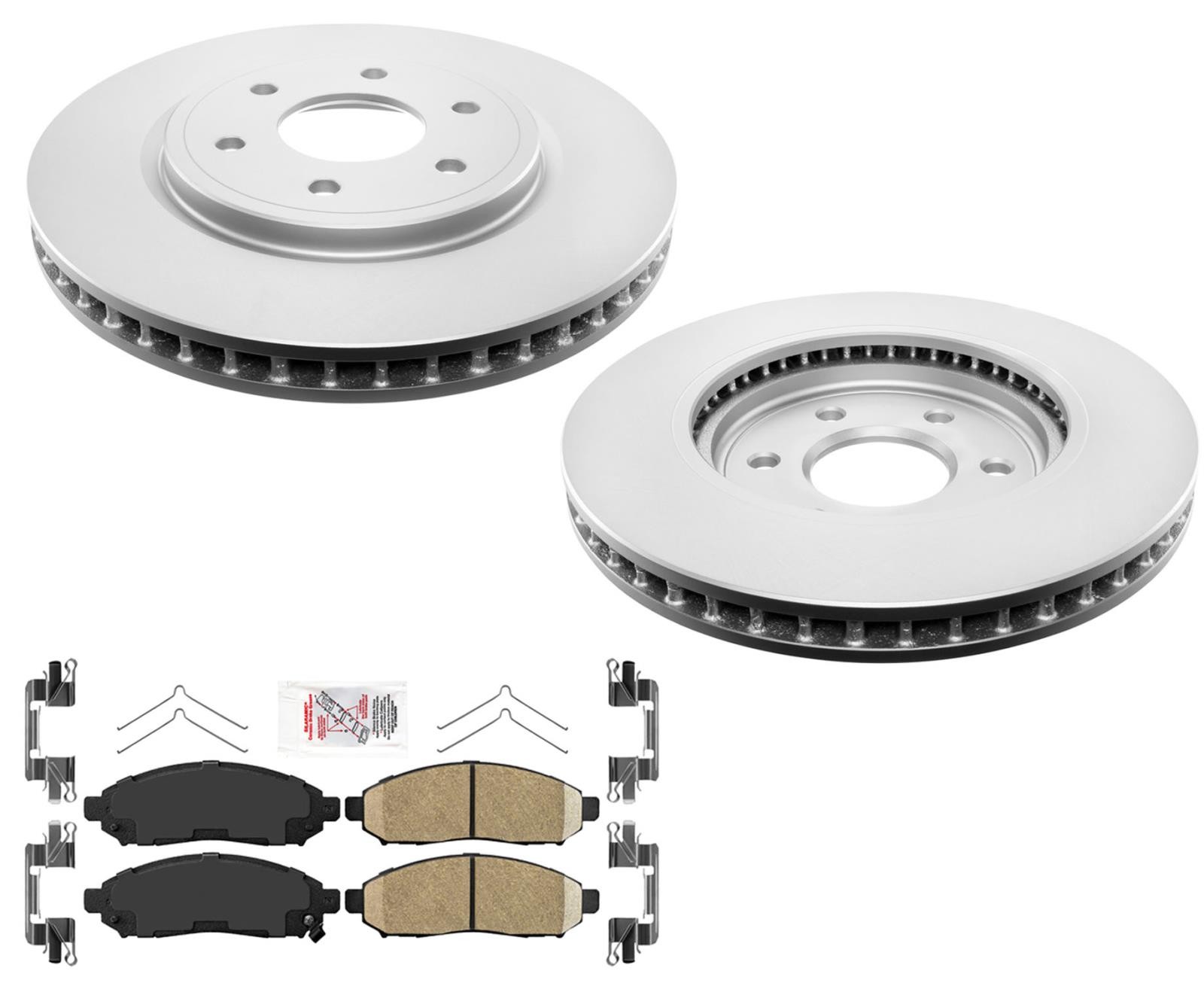 Front Coated Disc Brake Rotors Pads FIts Nissan Pathfinder 4.0L 2005-2012