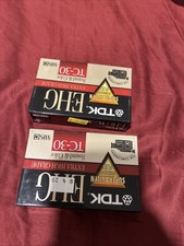Camcorder TDK 30 VHS-C HG Ultimate Cassette Tapes lot of 2 NEW  SEALED