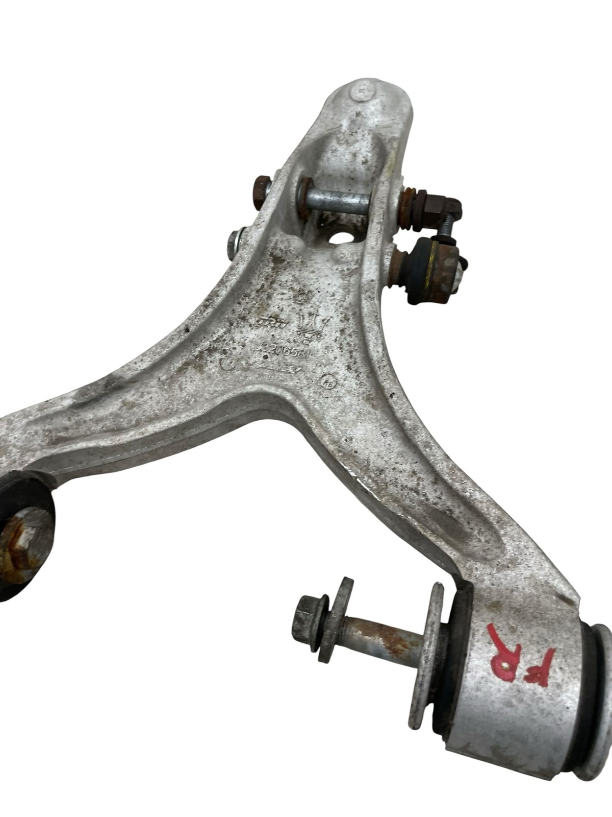 2008-2016 MASERATI GRANTURISMO FRONT RIGHT UPPER & LOWER CONTROL ARM SET (2) OEM