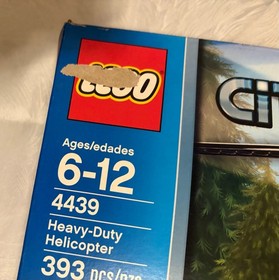 LEGO CITY: Heavy-Lift Helicopter (4439) New Sealed POLICE - Damaged Box