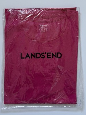 Lands End T-Shirt Gr. 3X Fuschia Blossom hellrosa Oberteil 3XL 28 30 Kurzarm