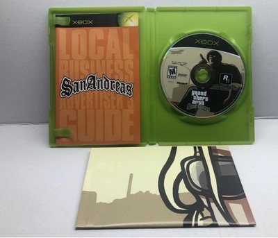 Grand Theft Auto San Andreas CIB (Microsoft Xbox) second edition w/map READ