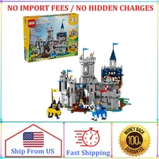 LEGO Creator 3 in 1 Medieval Horse Knight Castle Building Toy for Kids - Buildin