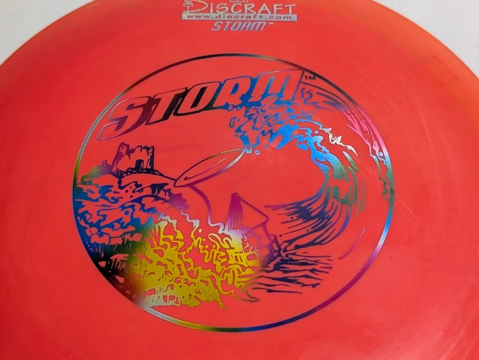 Discraft Elite X Storm Disc Golf Midrange 174g PFN Wixom Skinny Tool Red/Orange - Image 2 of 4