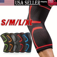 Knee Sleeve Compression Brace Support For Sport Gym Joint Pain Arthritis Relief