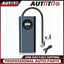 Smart Car Tire Inflator 12V/Rechargeable Digital Display Auto-Stop LED Backlight