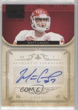 2011 Playoff National Treasures Century Black Signatures /5 Matt Cassel #75 Auto