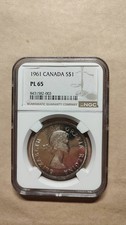Canda Proof-like One Dollar 1961 NGC PL65