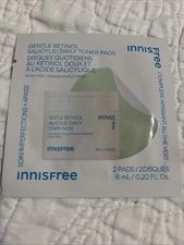 INNISFREE Gentle Retinol Salicylic daily Toner Pads (2) 0.2 oz New in Package