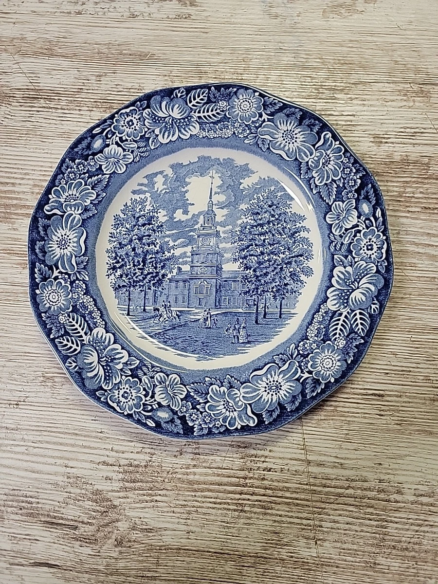 Liberty Blue Plate Independence Hall for sale | eBay