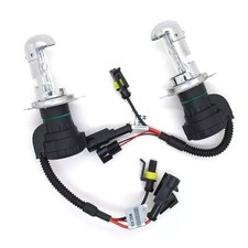 COPPIA LAMPADE H4 FARI AUTO H4-3 BIXENON KIT 12V 55W 6000K BI-XENO BI XENON t1 