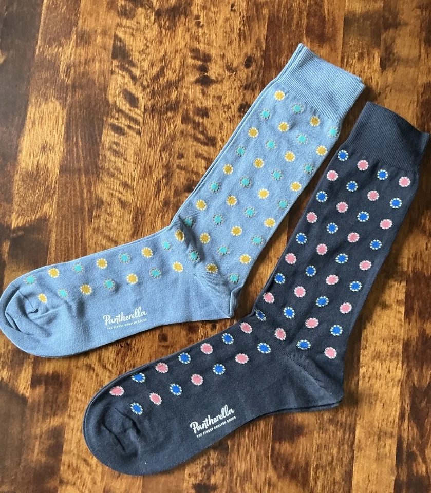 New 2 Pairs Pantherella -Sea Island -Fine English Socks Size 7.5 - 9.5 Med. - Image 4 of 4