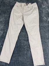 Nine West Womens Beige Gramercy Skinny Ankle Jeans 8