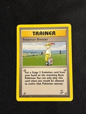 pokemon breeder card value U Training 068/070 [s2a] | Pokemon Game Online Shop You can only play this card when you would be allowed to evolve that Pokemon anyway. 1999 Pokmon Game Non-Sports/TCG Cards