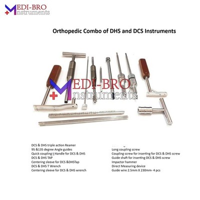 Orthopedic DHS and DCS Surgical Instruments Combo Set for Trauma Surgery