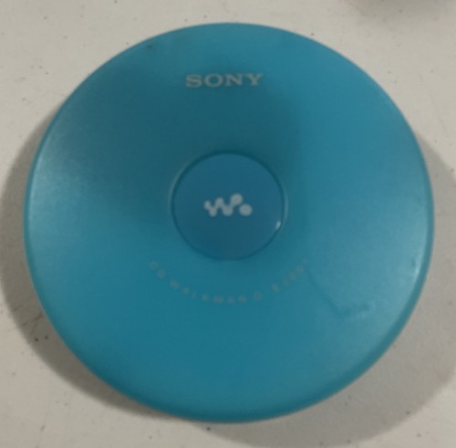 Sony Walkman CD Player Aqua Blue D-EJ001 G CD-R/RW Portable Tested Works!