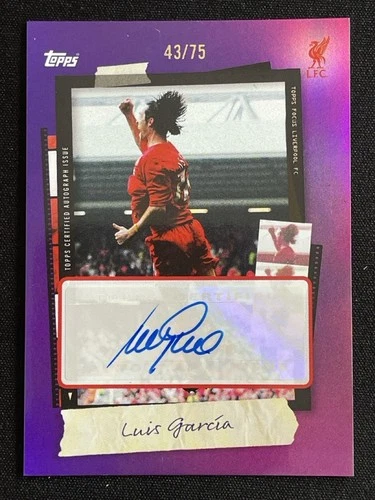 Luis Garcia 2025-26 Topps Focus Liverpool Fc Snapshots Purple Auto /75 #SA-LG
