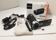 Sony Handycam HDR-CX240 Camcorder Black 29.8x Optical Zoom AVCHD LCD Screen W/SD