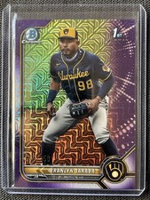 2022 1st Bowman Chrome Purple Mojo Refractor Branlyn Jaraba /250 #BCP-15