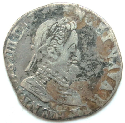 [R3736] 1/2 Franc 1606 Toulouse, France, Henri IV. (1589-1610) - Photo 1/2