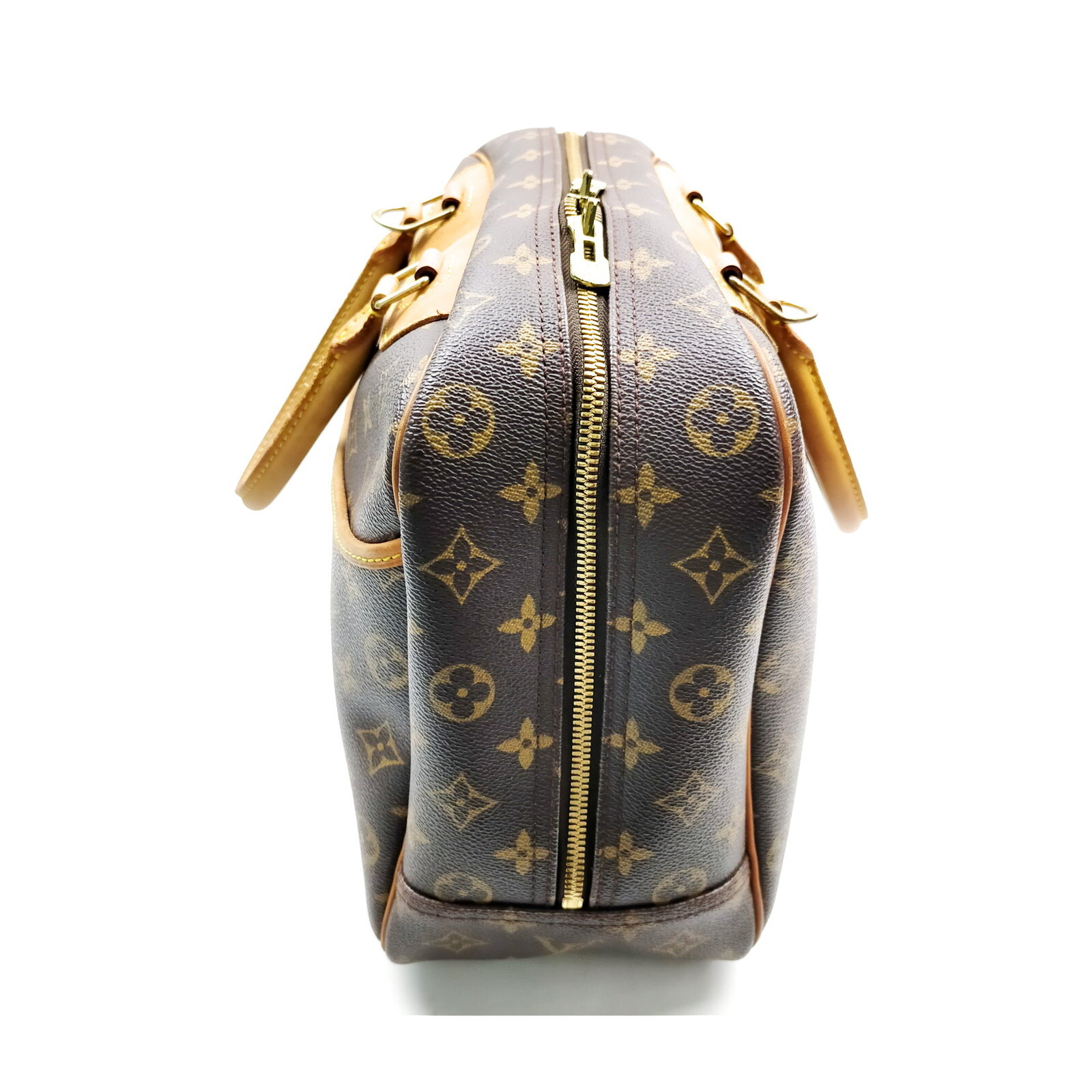 Louis Vuitton LV Hand Bag Deauville Brown Monogram 1165138 eBay
