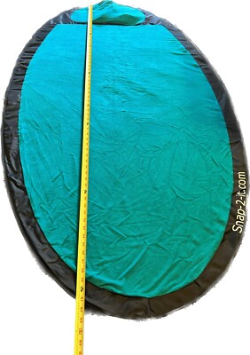 VINTAGE SNAP-2-IT OVAL BEACH PARK PICNIC MAT CARRY CASE BLOW UP