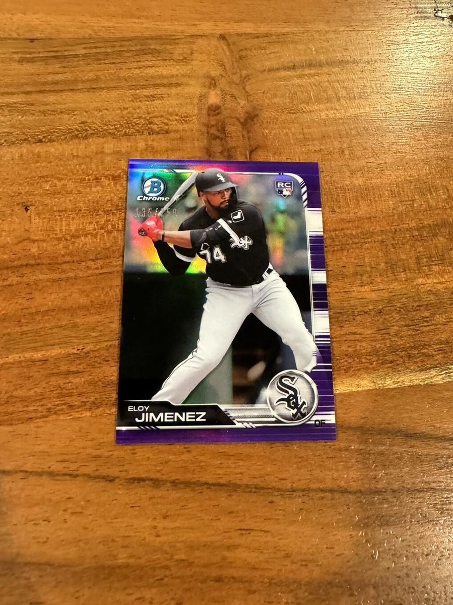 MLB 2019 ボウクロ ELOY JIMENEZ 25枚限定　RC Eloy Jimenez 2019 Topps Bowman Draft Chrome Purple Refractor