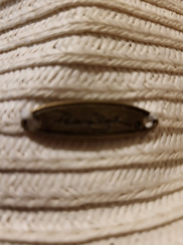 Panama Jack Wide Brim Floppy Summer white Straw Sun Hat BoHo - Picture 3 of 5
